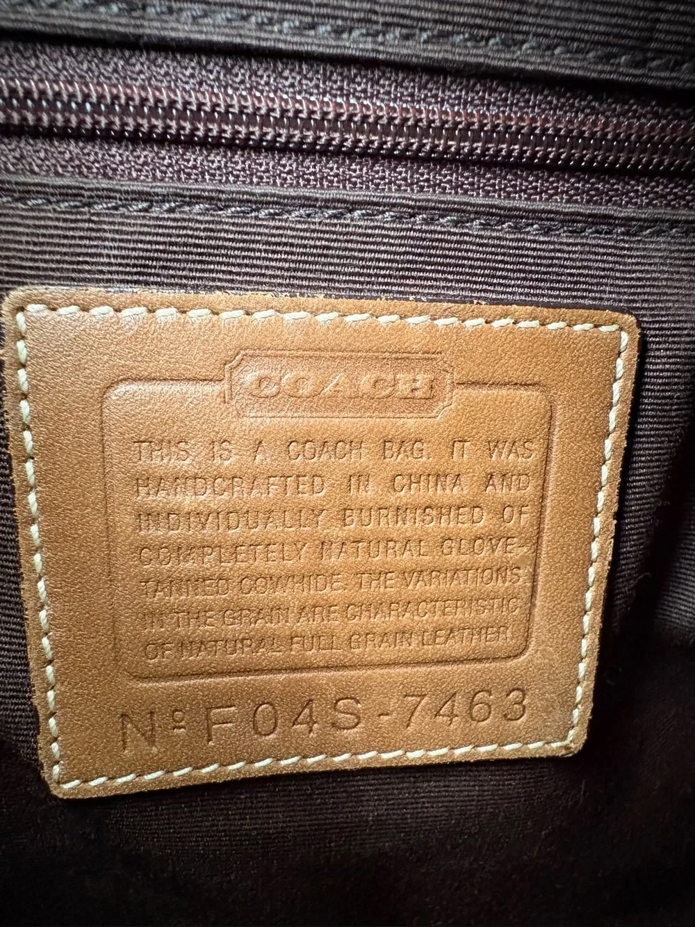 COACH Hampton Soho Hobo Tan Leather Buckle Flap Y2K Shoulder Bag Handbag *READ*